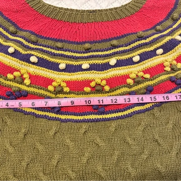 Colorful Women's Crew Neck Sweater - Picture 11 of 16